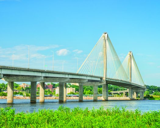 Clark Bridge over Mississippi River