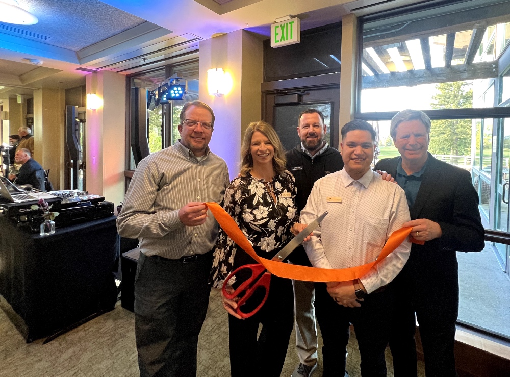Staff at Bennett Valley Golf Course celebrate the reopening of its restaurant and event space. March 14, 2023