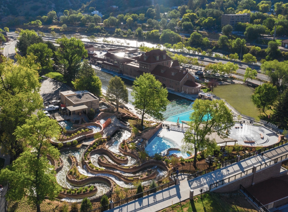  Hot Springs Resort Aerial, Glenwood Springs, Colorado