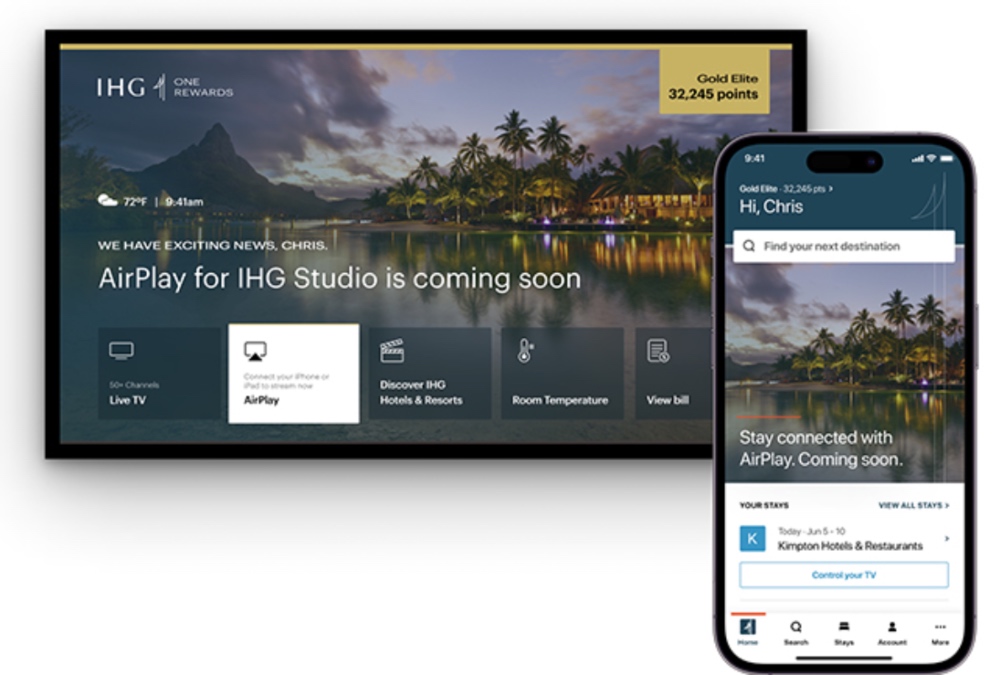 6.5.23 Apple AirPlay coming to IHG Hotels & Resorts