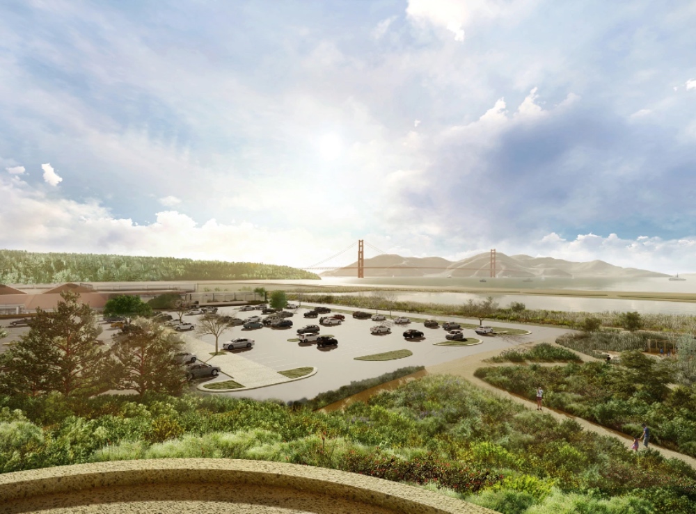 Rendering of Outpost Meadow at Presidio Tunnel Tops. July 26, 2023