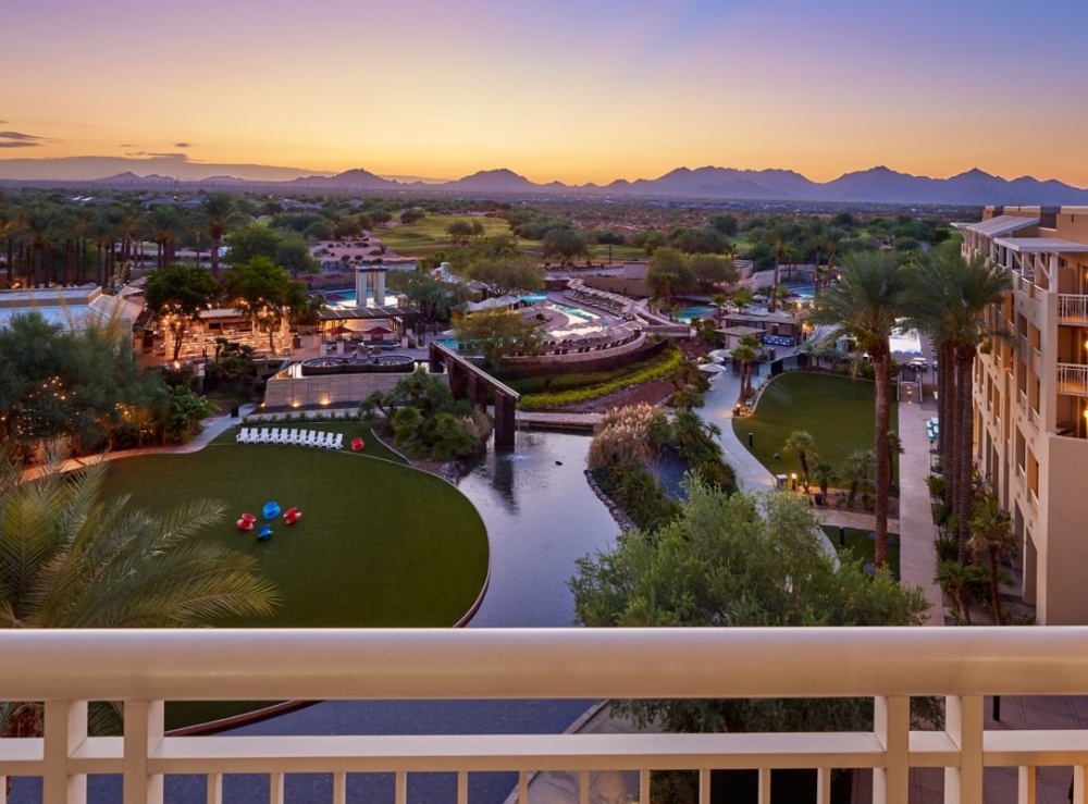 9.1.23 Pool view from guest room at JW Marriott Phoenix Desert Ridge Resort & Spa