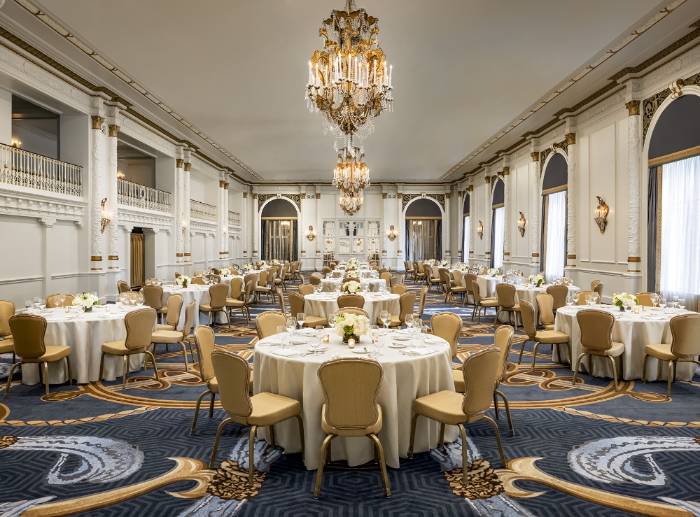 Spanish Ballroom event space at Fairmont Olympic Hotel. Jan. 22, 2024