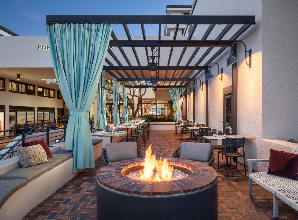 The Club Room Patio at Portola Hotel & Spa. March 13, 2024