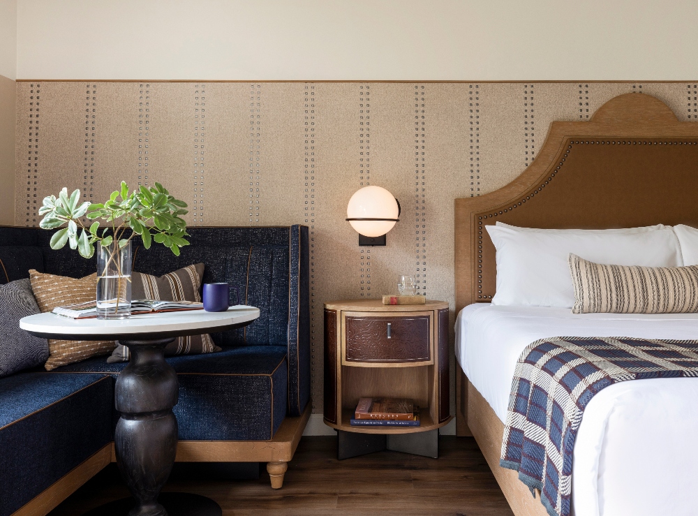 Guest room at Estancia La Jolla Hotel & Spa. May 15, 2024