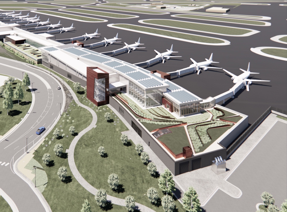 8.22.24 Rendering showing the Terminal 2 North Expansion at MSP