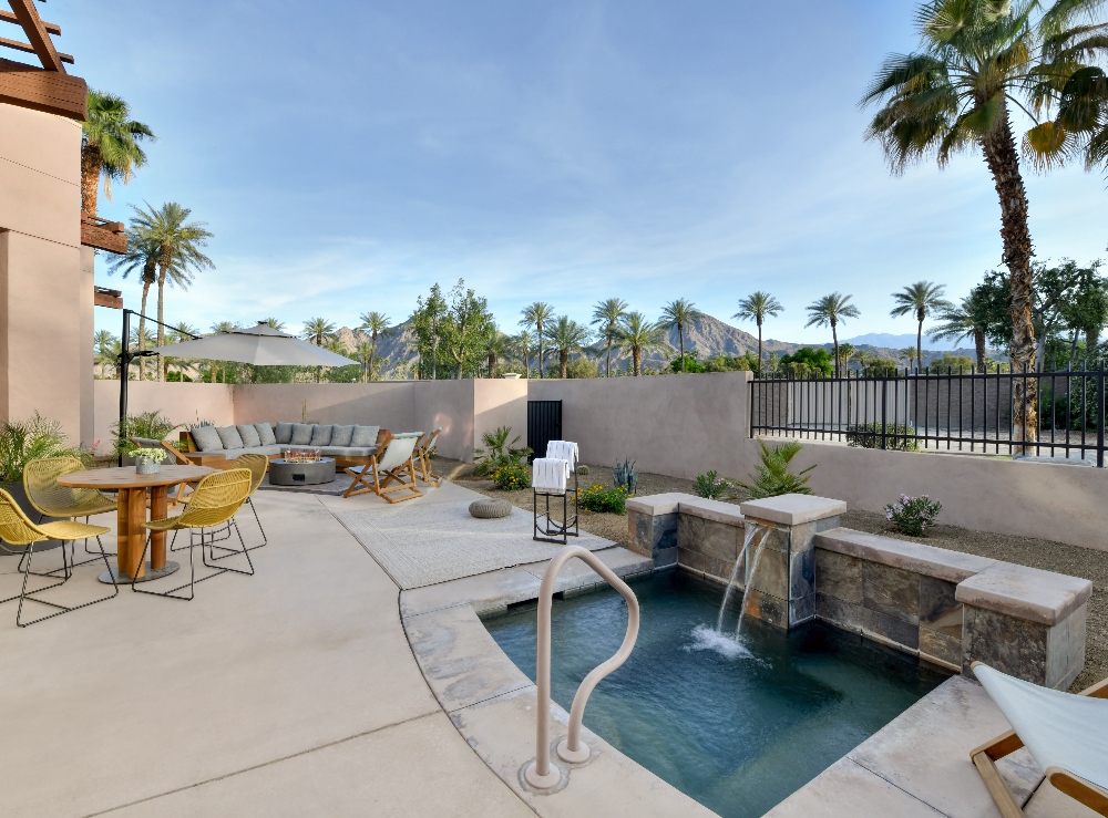A villa patio at Grand Hyatt Indian Wells Resort & Villas. September 26, 2024