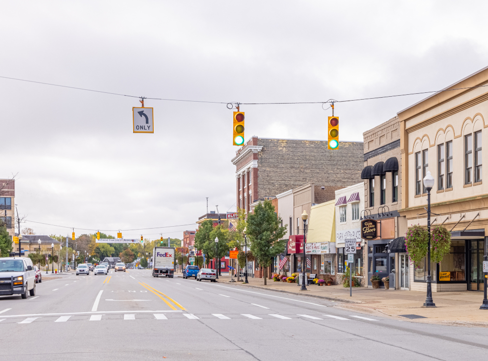 Downtown Cadillac, Michigan
