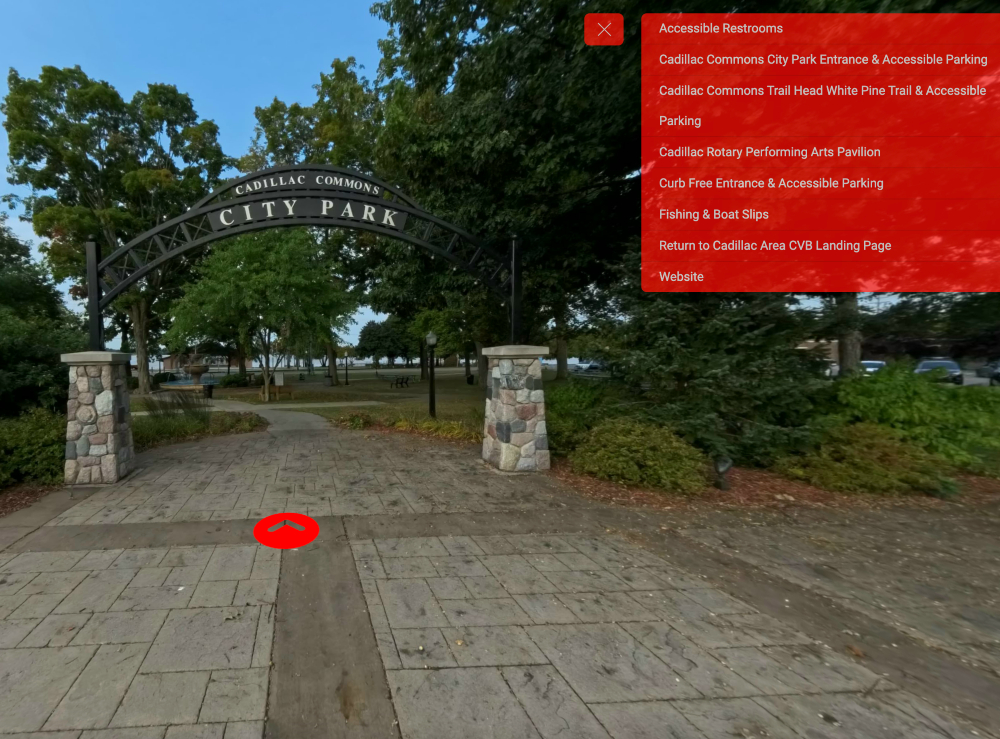 Cadillac Commons City Park is just one of the city's many destinations that offers 3D accessibility tours