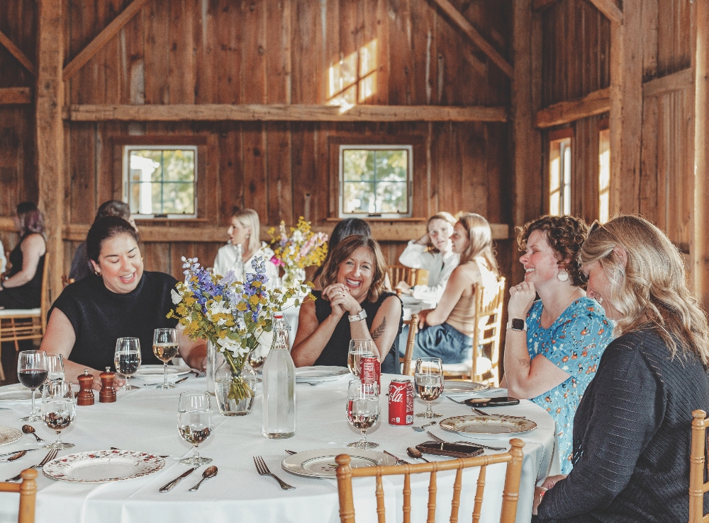 Group dining in Dexter at Zingerman’s Cornman Farms