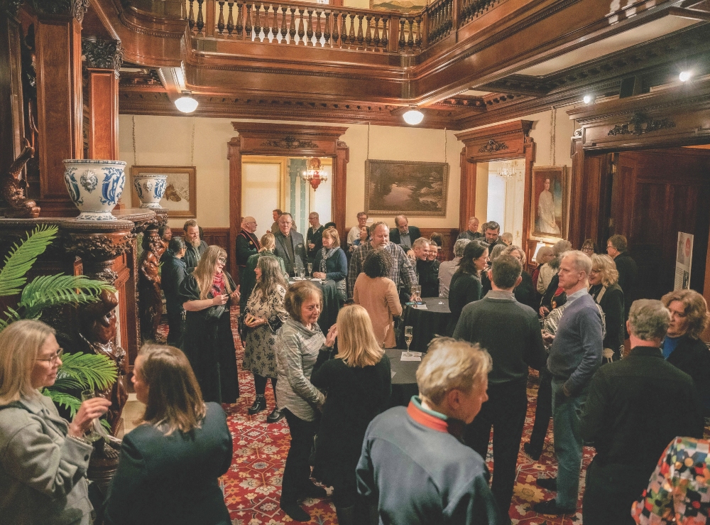 Grand Hall at Turnblad Mansion at the American Swedish Institute