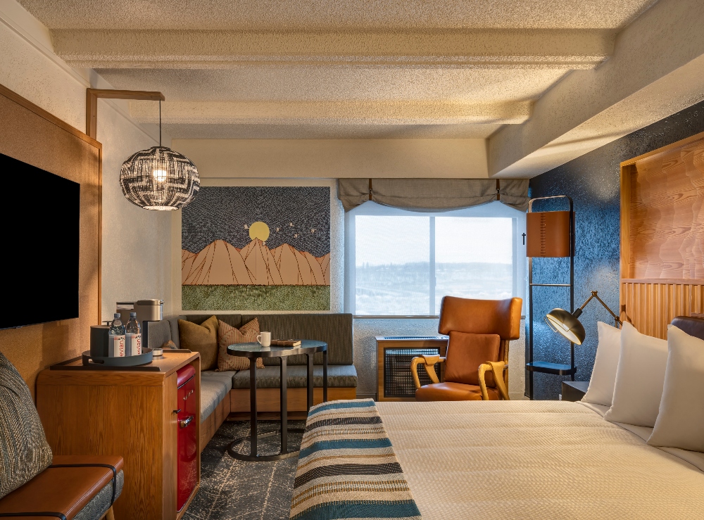 Guest room at The Wildbirch Hotel. June 13, 2025