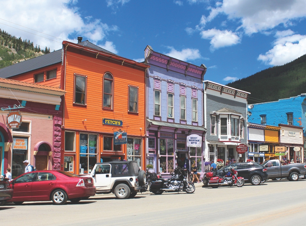 Greene Street in downtown Silverton in southwest Colorado