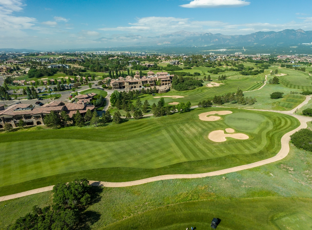 Aerial view of Flying Horse Resort & Club and the Weiskopf Championship Golf Course. July 16, 2025