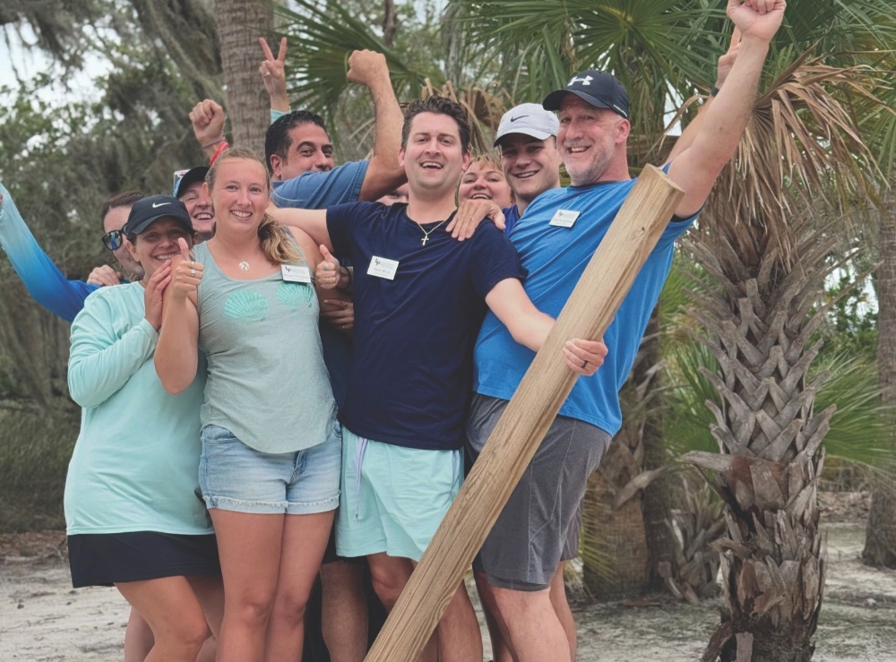 Team building on Outside DMC’s Page Island