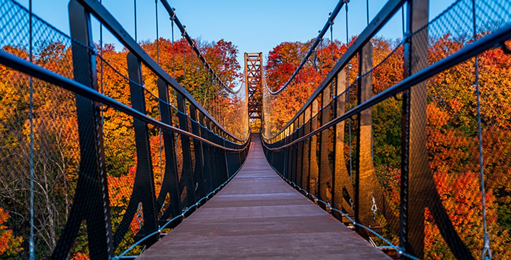 Boyne Mountain Resort Fall Sky Bridge