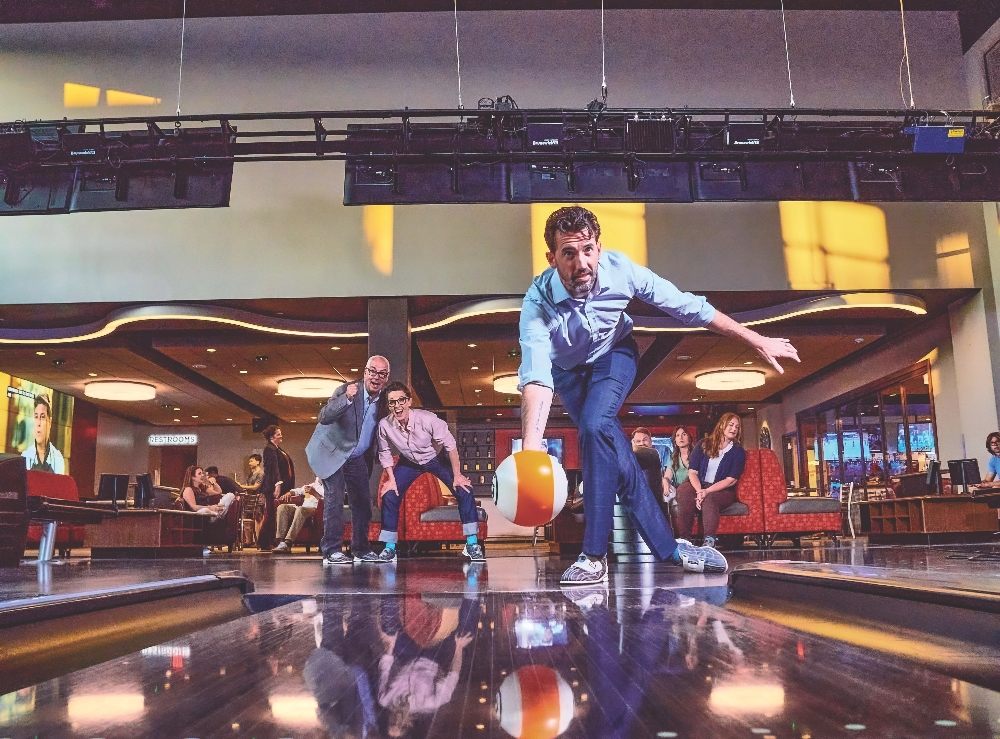 Bowling at Apex Entertainment in Marlborough, Massachusetts