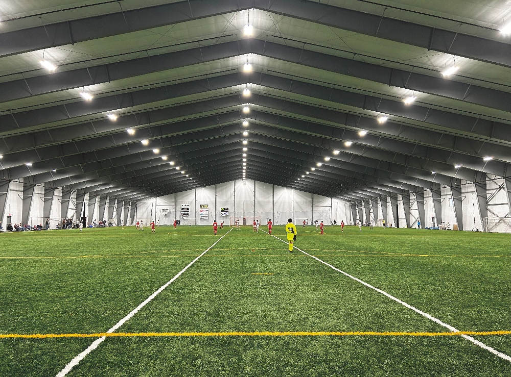Indoor field at Greater Binghamton Sports Complex in New York. October 30, 2025
