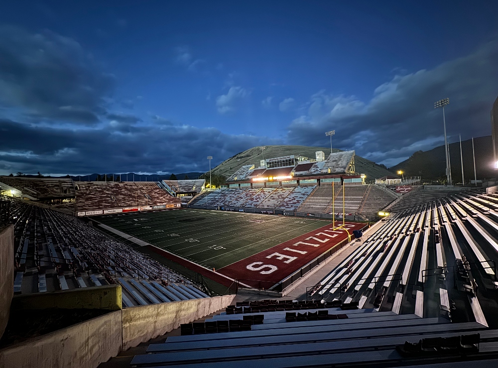 View of Washington-Grizzly Stadium at the University of Montana's Missoula campus. November 18, 2025