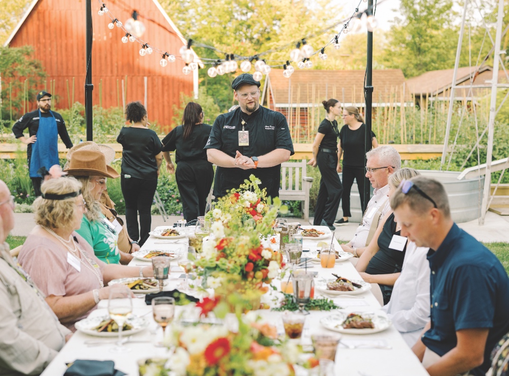 12.19.25 Group farm-to-table dining at Frederik Meijer Gardens & Sculpture Park in Grand Rapids, Michigan