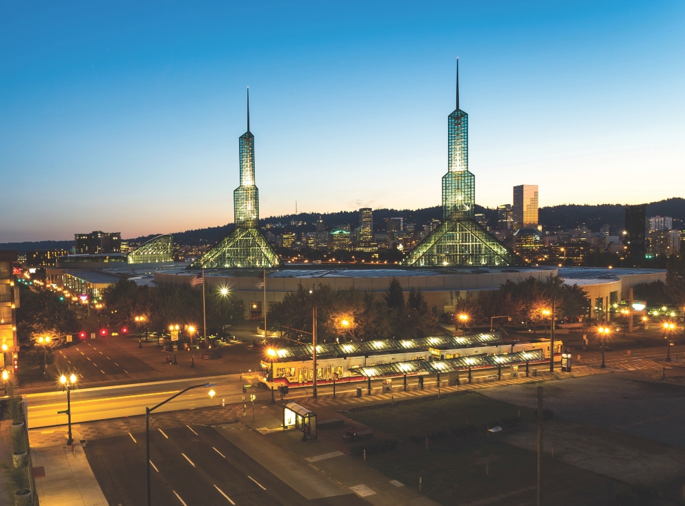 The Oregon Convention Center in Portland accommodates meetings and events of all sizes.