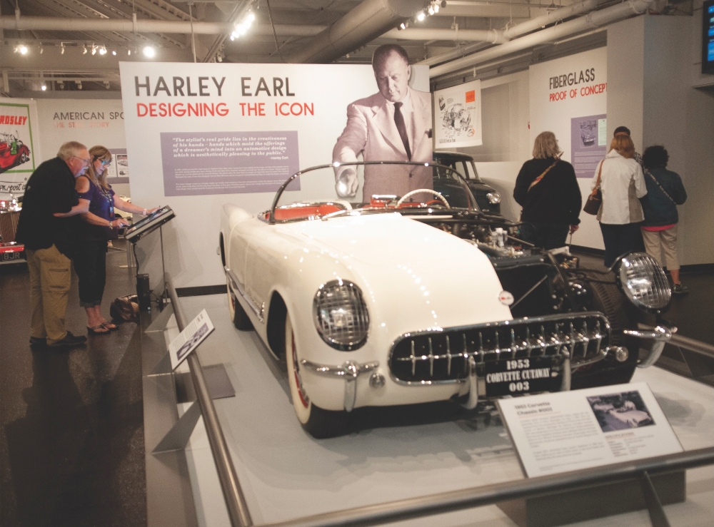 A 1953 Corvette at the National Corvette Museum in Bowling Green, Kentucky