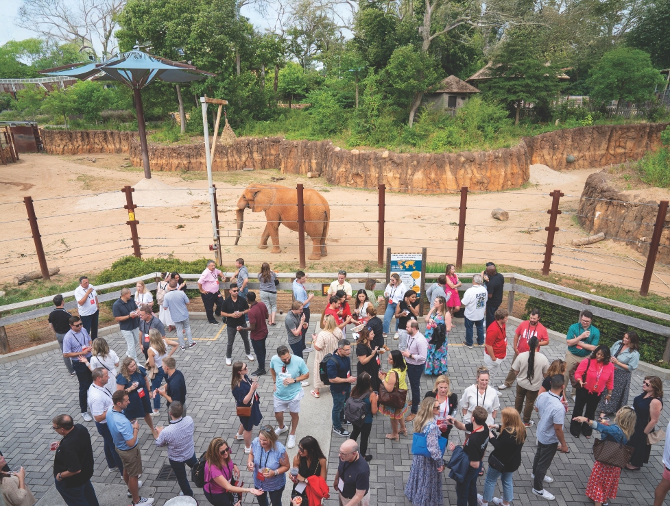 Meeting outside Savanna Hall at Zoo Atlanta