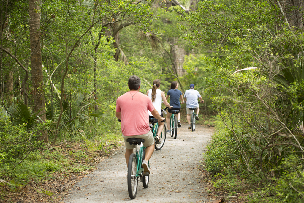 Cruising 30 miles of paved trails on scenic Kiawah Island