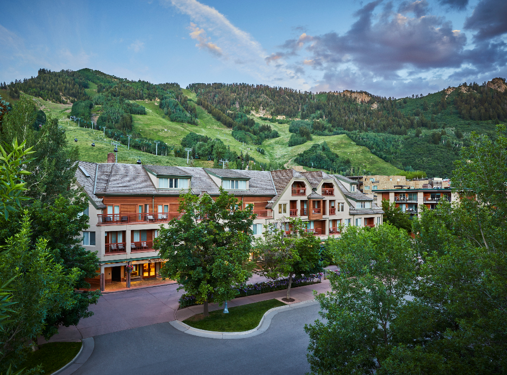 Exterior of The Little Nell in Aspen, Colorado. March 26, 2026