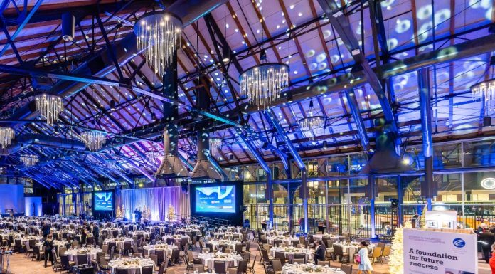 Visionary Minnesota Planners Reimagine Meetings 4.28.26 Gala by Michaella Holden of Lucent Blue Events + Design at the Renaissance Minneapolis Hotel, The Depot