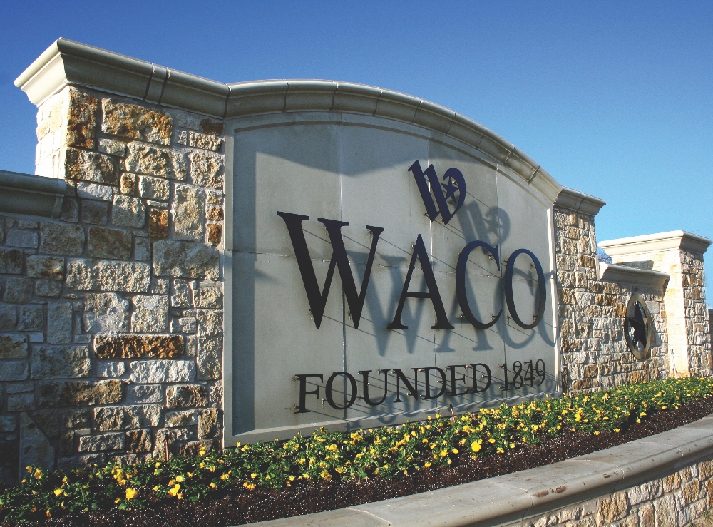 Welcome sign in Waco