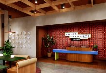 Hilton Launches Undergraduate by Hilton Brand 6.1.26 Rendering of a lobby of an Undergraduate by Hilton hotel || Courtesy of Hilton