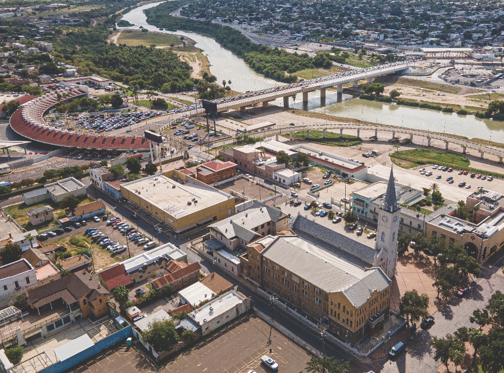 Laredo’s historic downtown along the Rio Grande