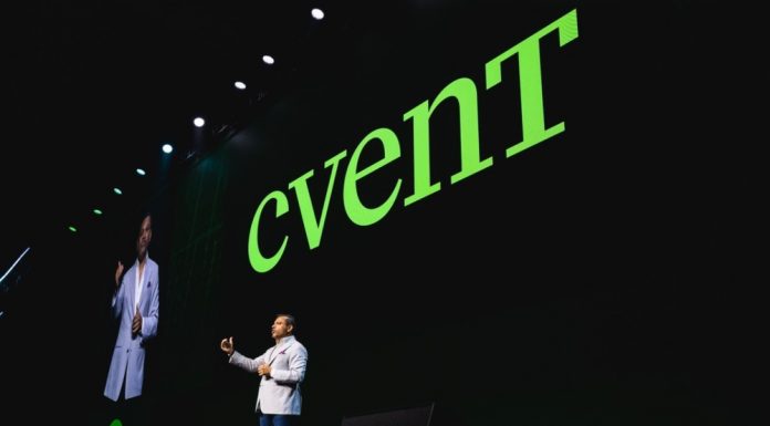 Rebrand for Cvent, as It Prioritizes AI 6.24.26 Cvent CEO Reggie Aggarwal unveils the company’s rebrand at Cvent Connect in Nashville on June 14