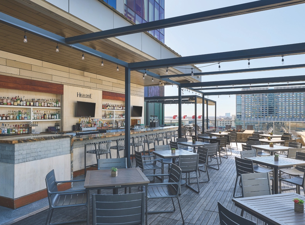 Marriott Marquis Houston’s High Dive rooftop bar