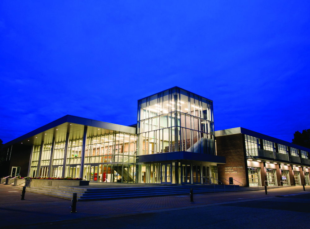 Holland Civic Center at night