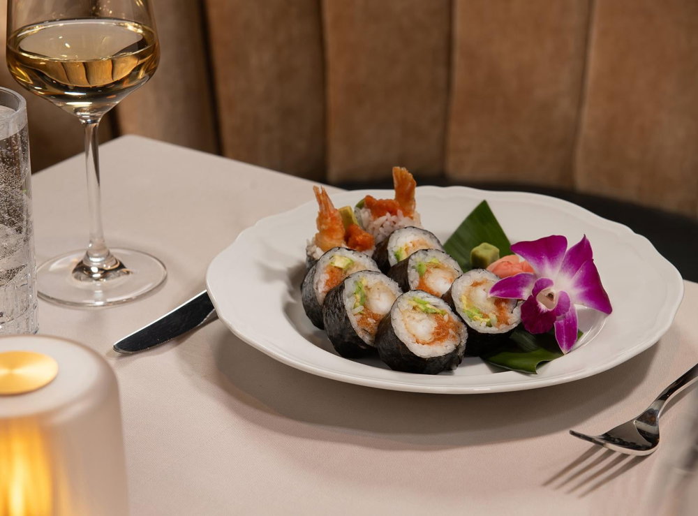 Sushi roll at The Penrose Room 