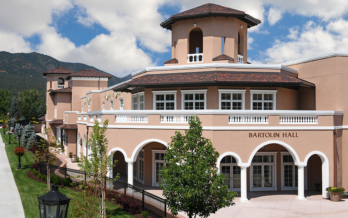 Bartolin Hall main entrance, The Broadmoor