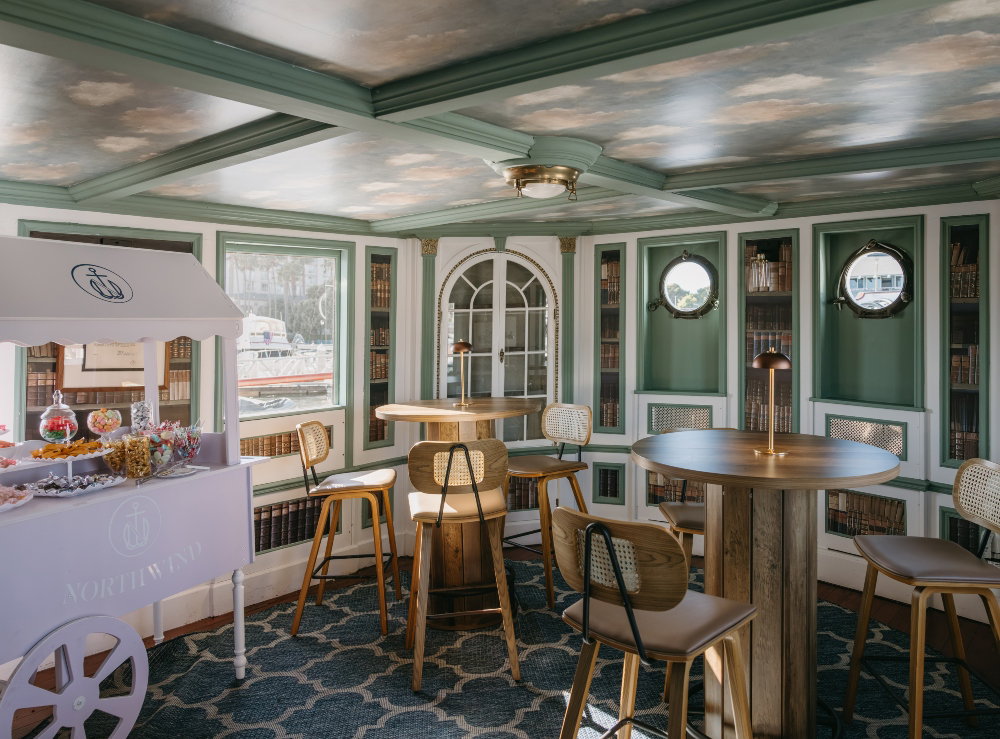 Winston's, a stylish bar space aboard the ship