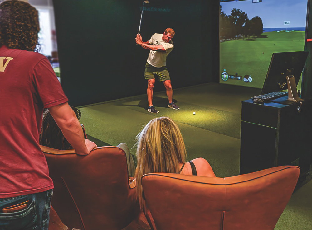10.19.22 Virtual golf simulator at The Golf Factory in Wichita Falls, TX